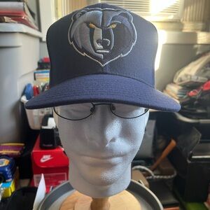 Retro VTG Memphis Grizzlies NBA Blue adidas Snapback Hat Vancouver Grizzlies